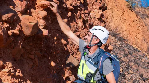El CSIC documenta los daños ambientales y geológicos clave para la recuperación postincendio de Las Médulas. Foto: CSIC.