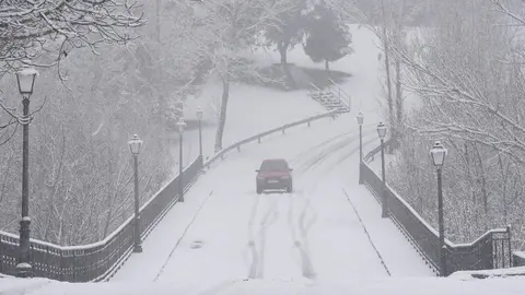 Temporal de nieve en El Bierzo. Foto: César Sánchez.