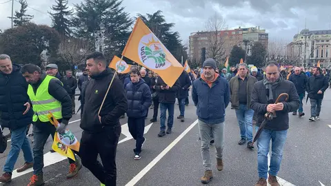 El corazón de León quedó prácticamente paralizado este jueves por la llegada de más de un centenar de tractores y cientos de agricultores y ganaderos que secundaron la tractorada convocada por las principales organizaciones profesionales agrarias. A.F. Reca