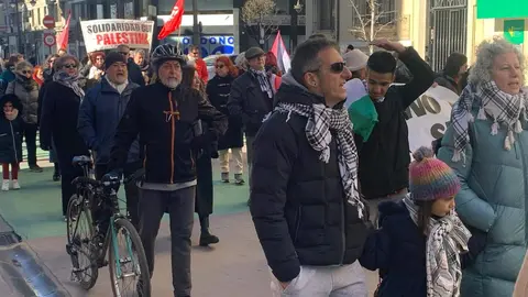 Manifestación este sábado de Marea Palestina en León contra el genocidio 