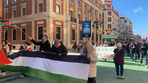 Manifestación este sábado de Marea Palestina en León contra el genocidio 
