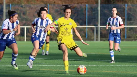 El Olímpico salva un empate en Avilés. Foto: Aroa Caño.