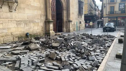 Arrancan los trabajos de remodelación de la calle Ancha de León.