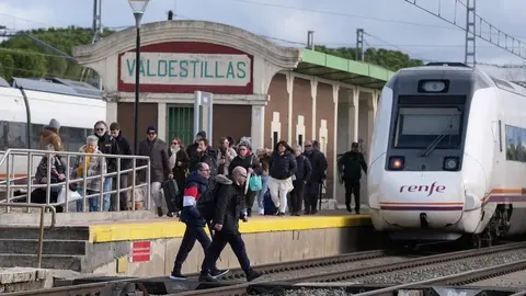 Un tren de media distancia entre Puebla y Valladolid arrolla 