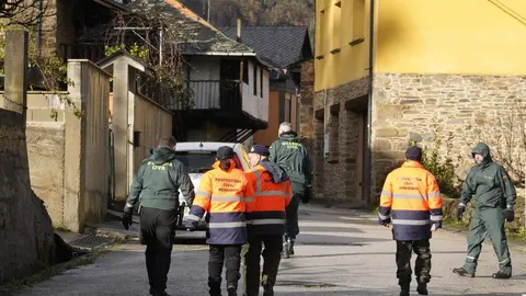 Dispositivo de búsqueda del octogenario desaparecido en Noceda del Bierzo. Foto: César Sánchez