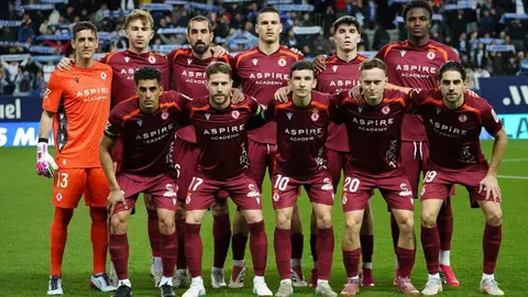 Intenso duelo en La Rosaleda entre el Málaga y la Cultural marcado en la primera mitad por el gol de Calero.