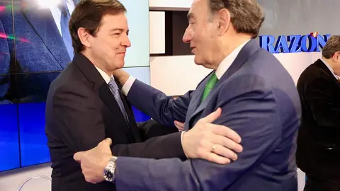 El presidente del PP de Castilla y León y candidato a la reelección a la Presidencia de la Junta, Alfonso Fernández Mañueco, protagoniza en Madrid, el desayuno informativo del diario La Razón. Foto: Juan Lázaro.