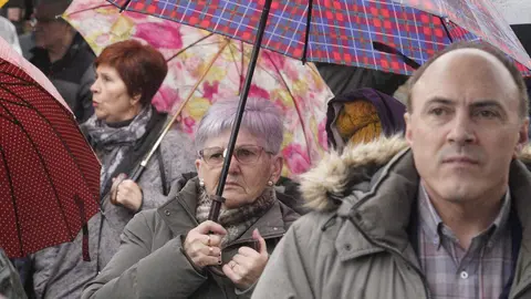 Manifestación de los ayuntamientos de Toreno, Páramo del Sil y Berlanga del Bierzo (León), para reclamar mejoras sanitarias en el medio rural. Foto: César Sánchez.