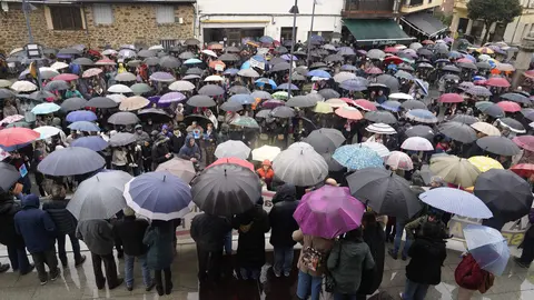 Manifestación de los ayuntamientos de Toreno, Páramo del Sil y Berlanga del Bierzo (León), para reclamar mejoras sanitarias en el medio rural. Foto: César Sánchez.