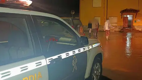 Imagen de los desbordamientos en la localidad de Castrillo de Cepeda.