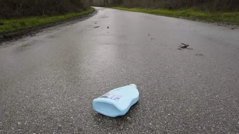 Desbordamiento de ríos en varias localidades de la comarca del Bierzo. Foto: César Sánchez