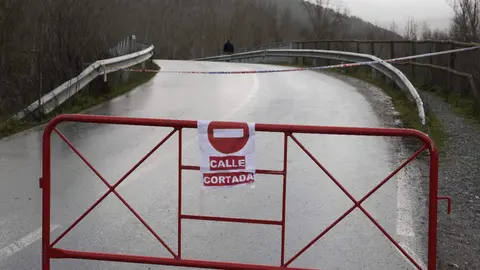 Desbordamiento de ríos en varias localidades de la comarca del Bierzo. Foto: César Sánchez
