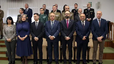 La rectora de la Universidad de León, Nuria González, preside el acto de investidura como doctor ‘honoris causa’ de César de la Fuente Núñez y de Sergio Boixo Castrillo. Fotos: Peio Garcia
