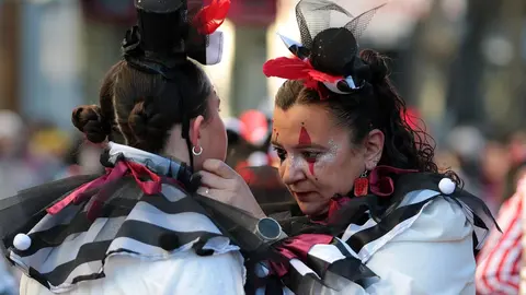 Cabalgata de Carnaval en la capital leonesa. Foto: Peio García