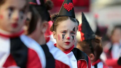 Cabalgata de Carnaval en la capital leonesa. Foto: Peio García