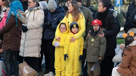Cabalgata de Carnaval en la capital leonesa. Foto: Peio García
