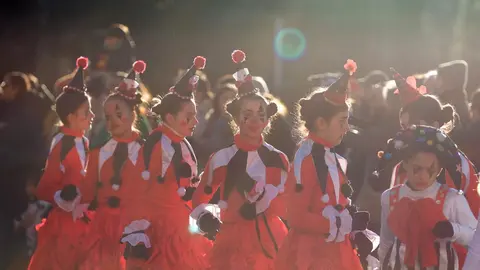 Cabalgata de Carnaval en la capital leonesa. Foto: Peio García