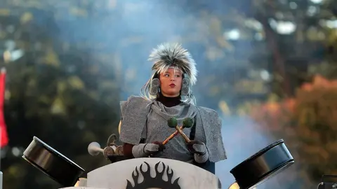 Cabalgata de Carnaval en la capital leonesa. Foto: Peio García