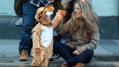 Cabalgata de Carnaval en la capital leonesa. Foto: Peio García