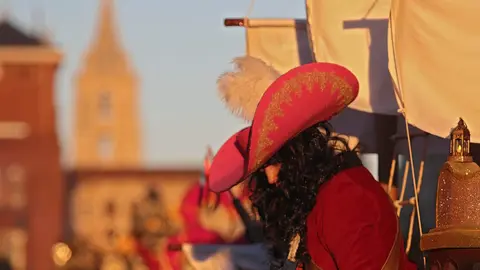 Cabalgata de Carnaval en la capital leonesa. Foto: Peio García