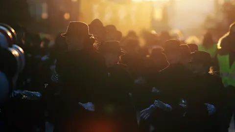 Cabalgata de Carnaval en la capital leonesa. Foto: Peio García