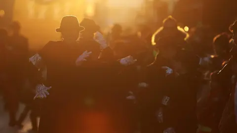 Cabalgata de Carnaval en la capital leonesa. Foto: Peio García