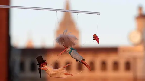 Cabalgata de Carnaval en la capital leonesa. Foto: Peio García