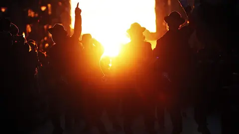 Cabalgata de Carnaval en la capital leonesa. Foto: Peio García