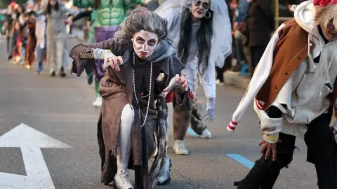 Cabalgata de Carnaval en la capital leonesa. Foto: Peio García