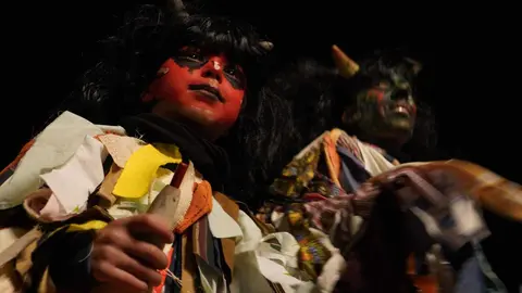 Celebración del Entroido Berciano este sábado dando inicio al Carnaval de Ponferrada.
Foto: César Sánchez.
