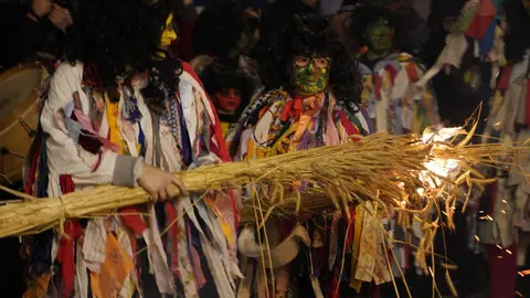 Celebración del Entroido Berciano este sábado dando inicio al Carnaval de Ponferrada.
Foto: César Sánchez.