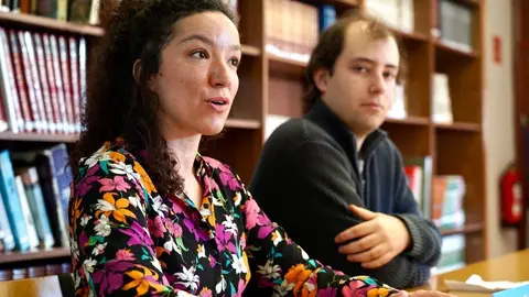 Comparecencia para anunciar la selección del Proyecto Refugio Creativo como ganador en la Convocatoria Castilla y León de Proyectos Sociales de Fundación ''la Caixa, presentación del balance de la segunda edición de las residencias artísticas y presentación de la tercera. Foto: Campillo.