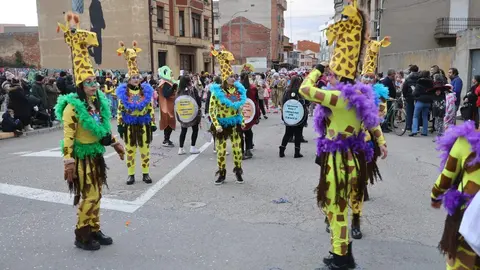 El Carnaval de La Bañeza, declarado de Carnaval de La Bañeza Interés Turístico Nacional, volvió a llenar las calles este martes de color, música y participación en una jornada divertida, inclusiva y brillante. En las imagen, el desfile dominical.