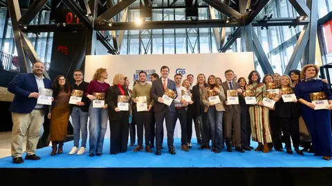 El candidato a la reelección a la Presidencia de la Junta de Castilla y León, Alfonso Fernández Mañueco, clausura el acto de presentación del programa electoral del Partido Popular de Castilla y León para las elecciones del 15 de marzo. Fotos: Campillo