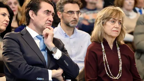 El candidato a la reelección a la Presidencia de la Junta de Castilla y León, Alfonso Fernández Mañueco, clausura el acto de presentación del programa electoral del Partido Popular de Castilla y León para las elecciones del 15 de marzo. Fotos: Campillo