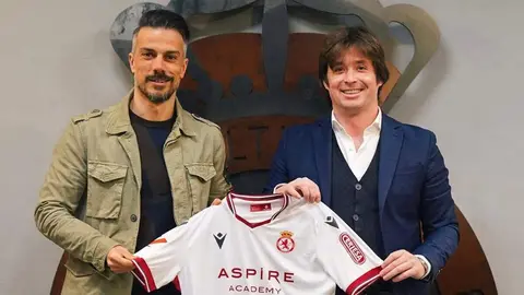 Rubén de la Barrera, en el interior del estadio, en una imagen de la Cultural.