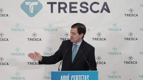 El candidato a la reelección al frente de la Junta por el PP, Alfonso Fernández Mañueco, visita la empresa Tresca, en el Parque Tecnológico de León. Foto: Rubén Cacho.