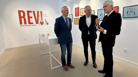 Nicanor Sen visita la Fundación Club 45 de Santa Colomba de Somoza junto a Alex Cooper. Fotos: Sub. Gob. León.