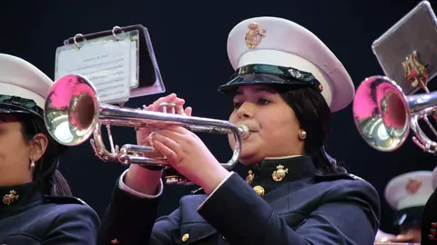 Celebración de Al Brazo y al Hombro Fest, festival que reúne por primera vez a bandas de música de cofradías de Castilla y León, Galicia y Andalucía. Fotos: Peio García