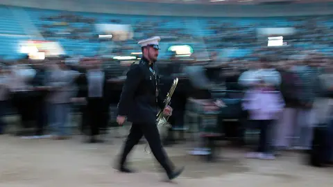 Celebración de Al Brazo y al Hombro Fest, festival que reúne por primera vez a bandas de música de cofradías de Castilla y León, Galicia y Andalucía. Fotos: Peio García