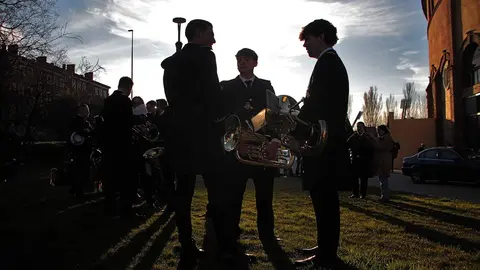 Celebración de Al Brazo y al Hombro Fest, festival que reúne por primera vez a bandas de música de cofradías de Castilla y León, Galicia y Andalucía. Fotos: Peio García