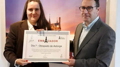 Nombramiento de los medios de comunicación como embajadores del Palacio de Gaudí de Astorga, con motivo del centenario de la muerte del arquitecto catalán.