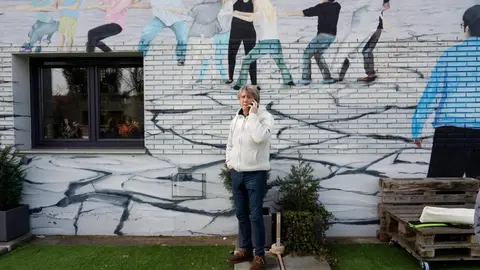 El secretario general del PSOECyL y candidato a la Presidencia de la Junta, Carlos Martínez, visita el Fab Lab León junto a los cabezas de lista Nuria Rubio y Mario Rivas y el secretario provincial Javier Cendón. Foto: MIriam Chacón