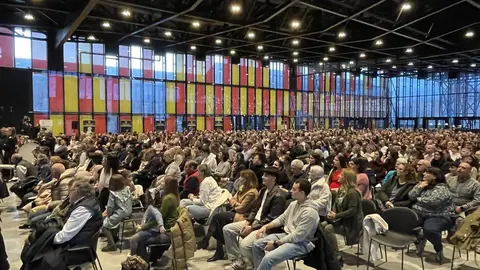 El Palacio de Exposiciones y Congresos de León acogió este domingo un concierto de la Agrupación Musical de la Cofradía Angustias y Soledad, que congregó a cerca de 1.500 personas en uno de los actos musicales previos a la Semana Santa leonesa.