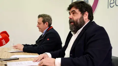 El Círculo Empresarial Leonés (CEL) y la Asociación Leonesa de Empresarios del Transporte (Altradime) hablan de la situación que del sector del transporte profesional ante la subida del precio de los carburantes y presentar las propuestas de apoyo dirigidas a las administraciones públicas. Foto: Campillo.