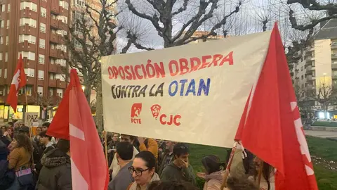 La concentración convocada en León para conmemorar el 40 aniversario del referéndum sobre la permanencia de España en la OTAN reunió este jueves a decenas de personas frente a la Subdelegación del Gobierno. La protesta, promovida por la coordinadora ‘No a la Guerra. No a la OTAN León’, comenzó media hora antes de lo previsto —sobre las 18.30 horas— a pesar de que la convocatoria oficial estaba fijada para las 19.00 horas.