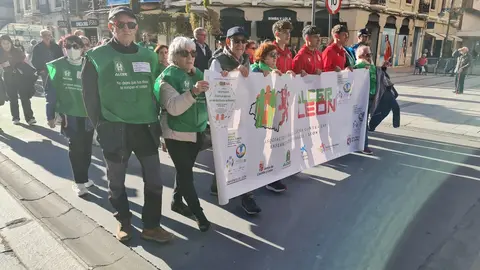 Decenas de ciudadanos participan en el III Paseo Saludable organizado por Alcer León entre Guzmán y San Marcelo para concienciar sobre la enfermedad renal crónica y difundir el lema internacional de la campaña de este año: ‘Salud renal para todos. Cuidando a la gente, protegiendo el planeta’.