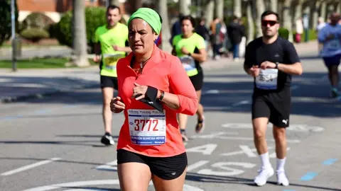 Salida de la XVI edición de la Media Maratón de León y la Carrera 5K , a las que acude el alcalde de la ciudad, José Antonio Diez. Foto: Campillo.