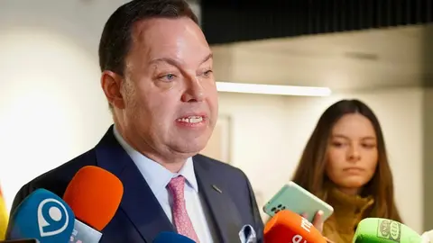 El director general de la Fundación Obra Social de Castilla y León (Fundos), José María Viejo, presenta la memoria anual de actividades del año 2025. Foto: Campillo.