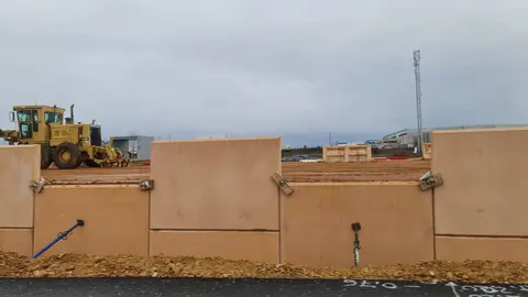 La transformación del tramo de la N-120 a la altura del kilómetro 319, en el entorno de Villadangos del Páramo, avanza con una intervención de gran envergadura que modificará de forma sustancial la movilidad en el principal eje viario del centro de la provincia de León.